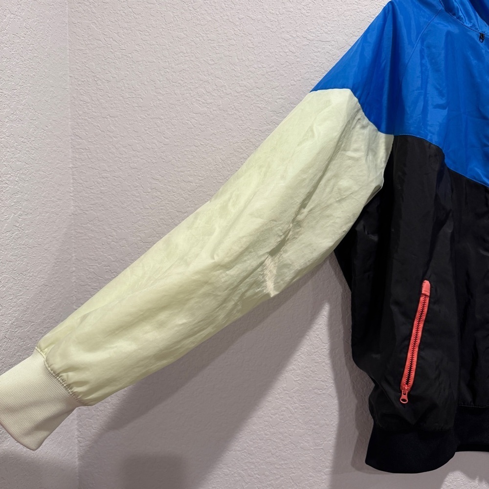 Nike Sportswear Windrunner Hooded Zip Up Jacket Athletic Retro Blue Black XL - Picture 9 of 16